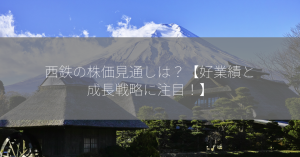 西鉄の株価見通しは？【好業績と成長戦略に注目！】